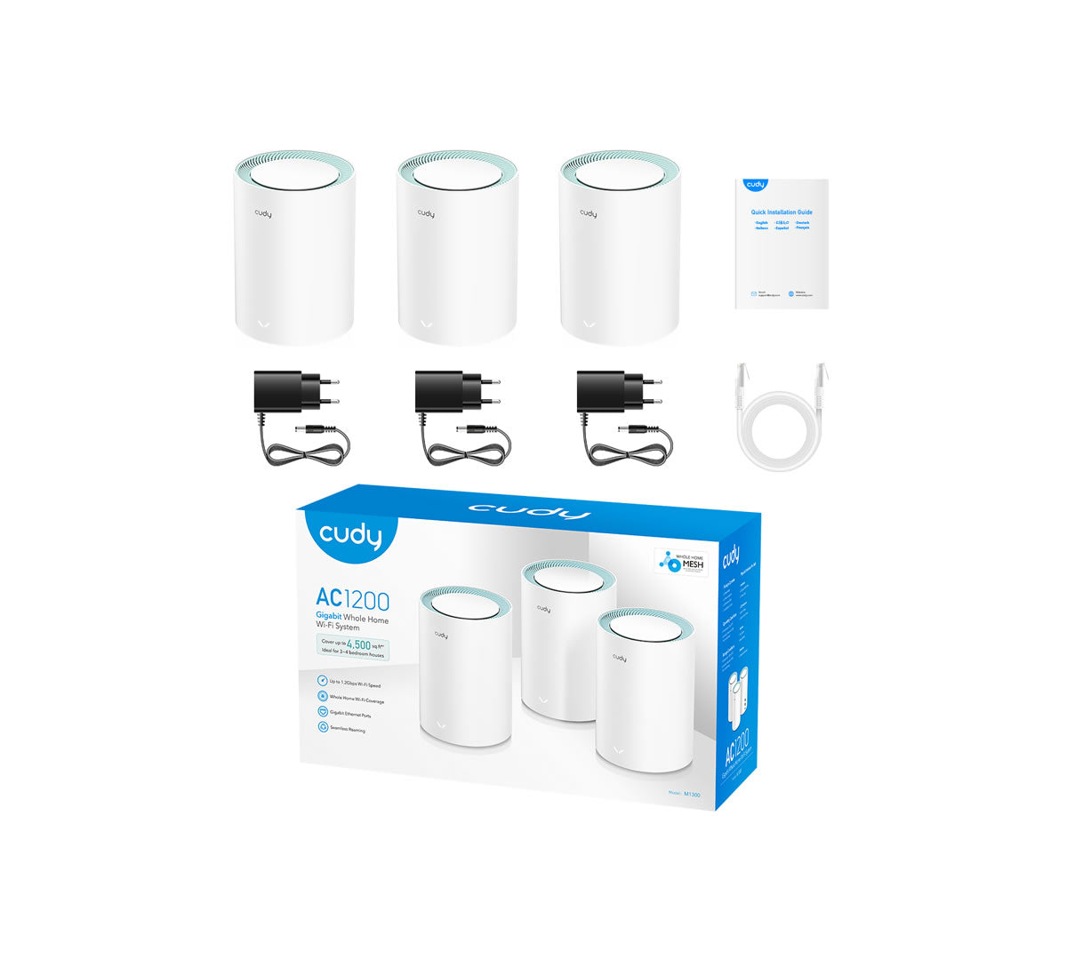 Cudy Mesh Kit (3 Pack) Fibre Router